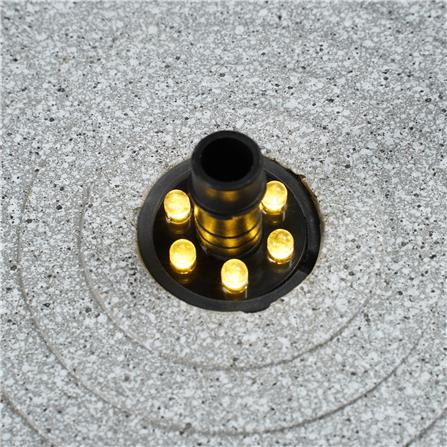 น้ำพุน้ำล้นตั้งโต๊ะ 2 ชั้น SPRING RUWA สีเทา_3