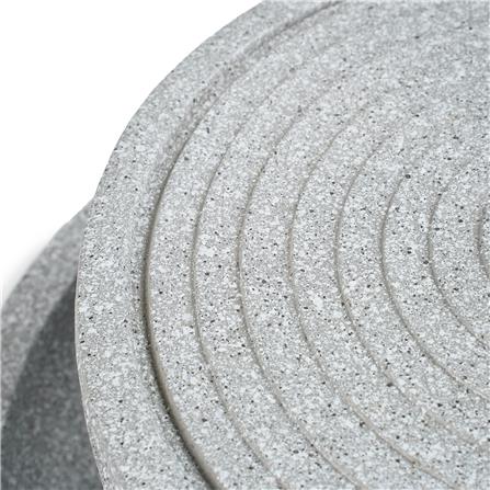 น้ำพุน้ำล้นตั้งโต๊ะ 2 ชั้น SPRING RUWA สีเทา_3