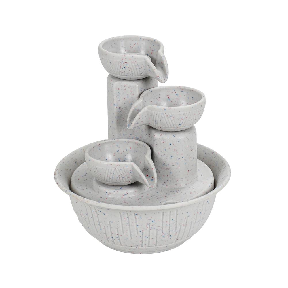 น้ำพุน้ำล้นตั้งโต๊ะ SPRING MINI RUWA สีขาว