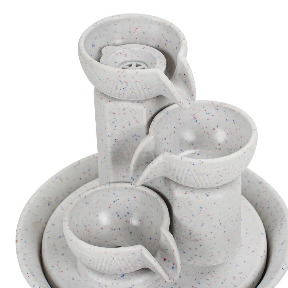 น้ำพุน้ำล้นตั้งโต๊ะ SPRING MINI RUWA สีขาว