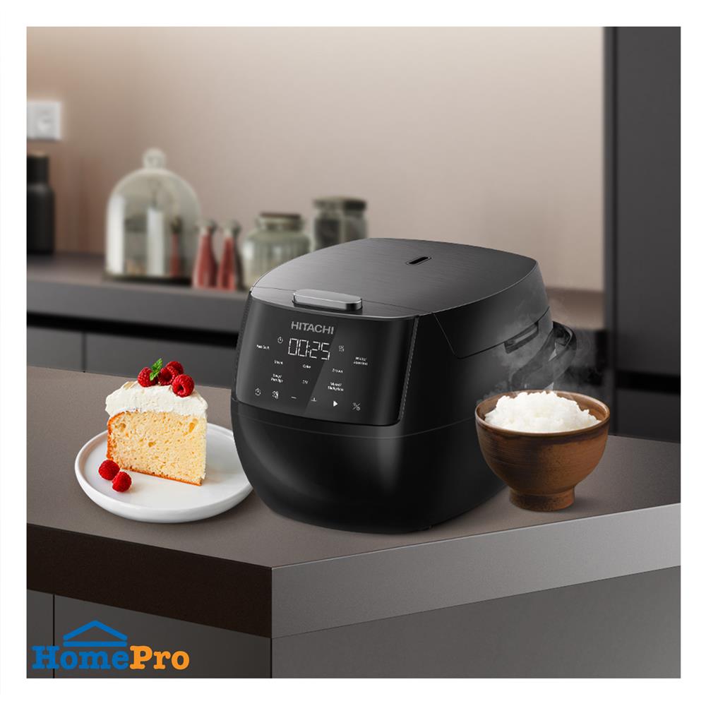 หม้อหุงข้าว DIGITAL HITACHI RZ-R10XP สีดำ 1 ลิตร