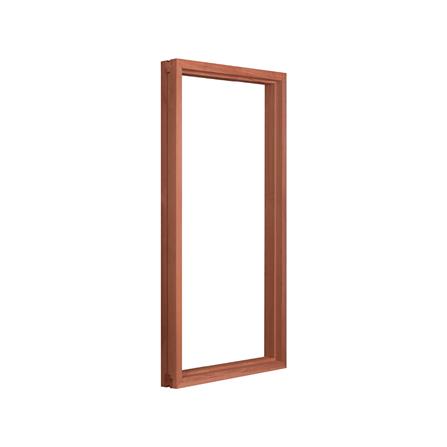 วงกบหน้าต่างไม้เบญจพรรณ 1 ช่อง VK 50x100 ซม. สีธรรมชาติ_1