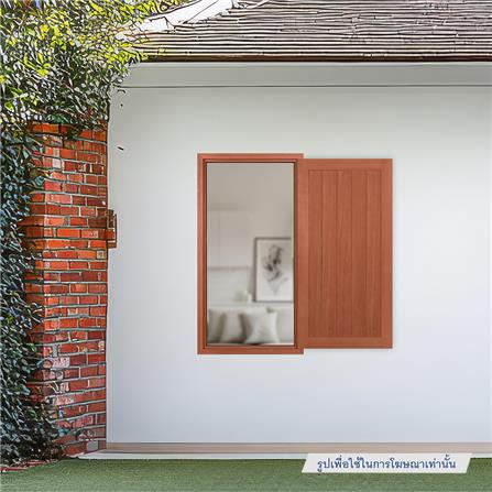 วงกบหน้าต่างไม้เบญจพรรณ 1 ช่อง VK 50x100 ซม. สีธรรมชาติ_3