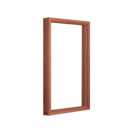 วงกบหน้าต่างไม้เบญจพรรณ 1 ช่อง VK 60x100 ซม. สีธรรมชาติ_1