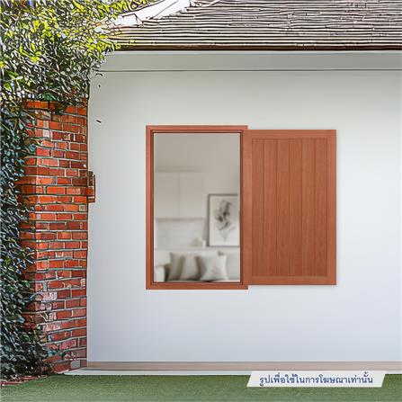 วงกบหน้าต่างไม้เบญจพรรณ 1 ช่อง VK 60x100 ซม. สีธรรมชาติ_3