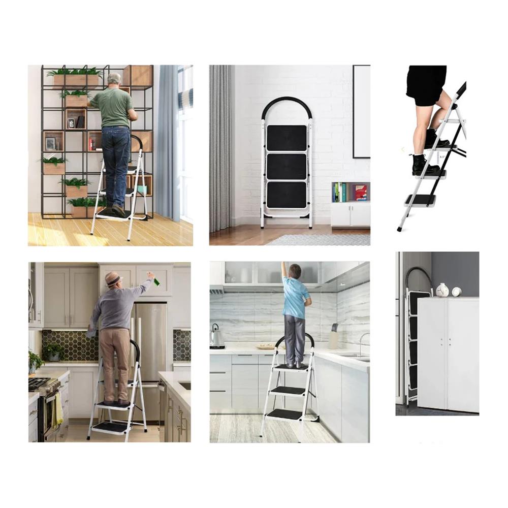 บันได STEP 6 ขั้น BARCO สีขาว-ดำ