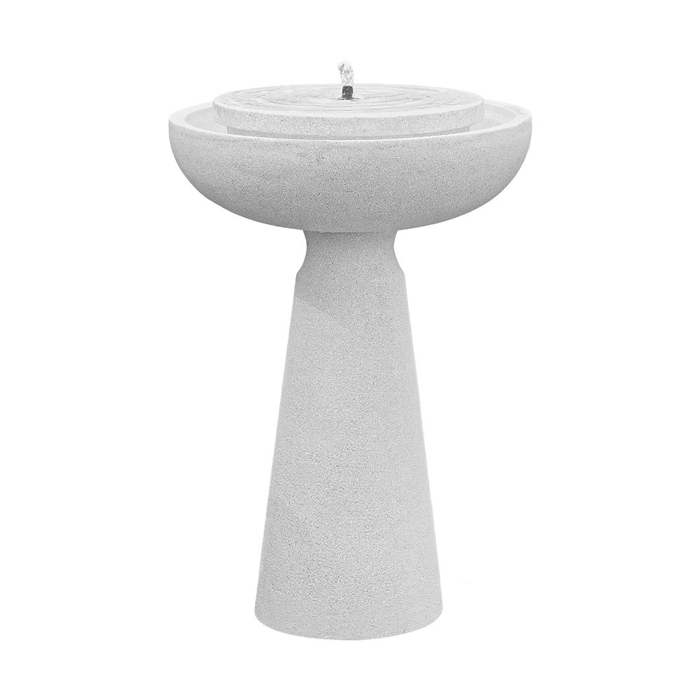 น้ำพุน้ำล้นตั้งพื้น SPRING RUWA สีขาว