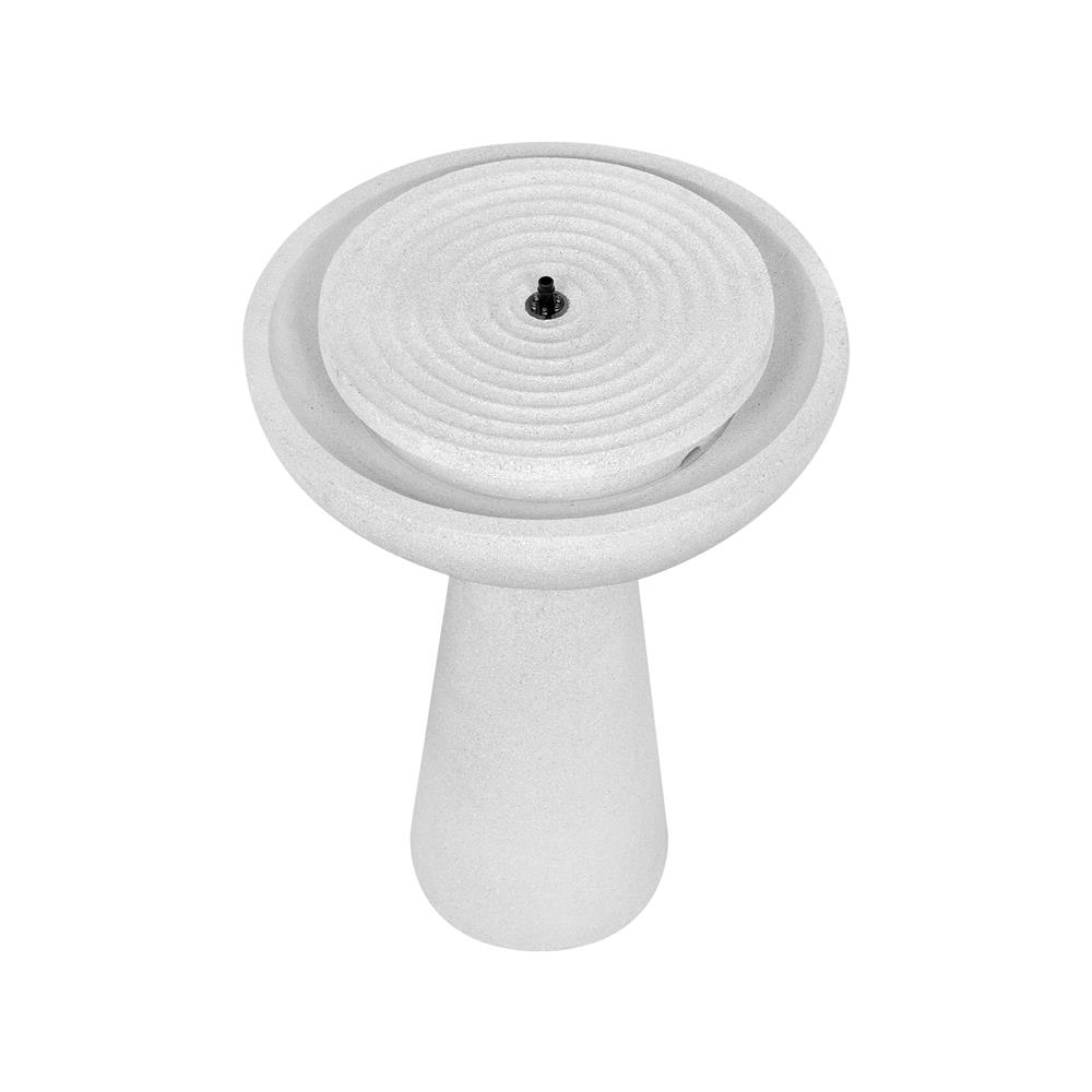 น้ำพุน้ำล้นตั้งพื้น SPRING RUWA สีขาว