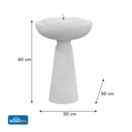 น้ำพุน้ำล้นตั้งพื้น SPRING RUWA สีขาว_5