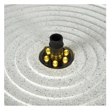 น้ำพุน้ำล้นตั้งโต๊ะ 2 ชั้น SPRING RUWA สีขาว_1