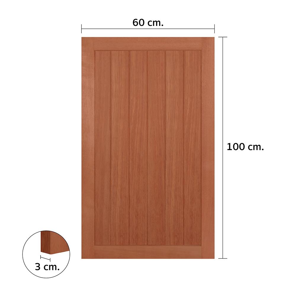 หน้าต่างไม้เนื้อแข็ง VK VK334 สายฝน 60x100 ซม. สีธรรมชาติ