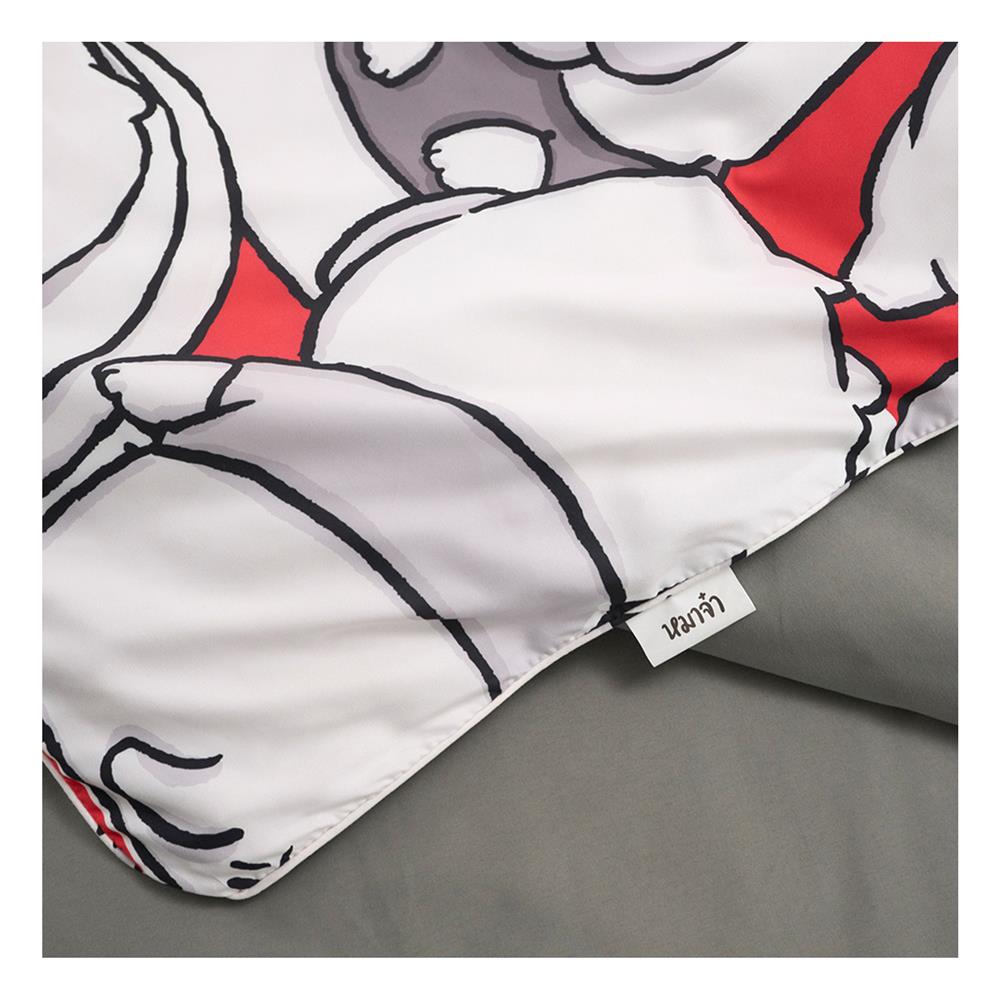 ชุดผ้าปูที่นอน 6 ฟุต (ชุด 6 ชิ้น) TULIP หมาจ๋า 60255-DLD046