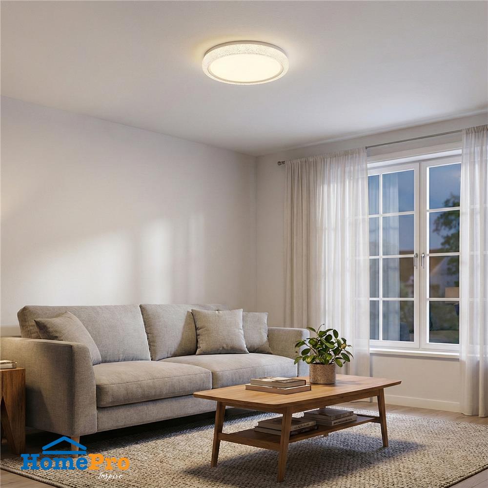 ไฟเพดาน LED CARINI R1310 NL 16 นิ้ว 30 วัตต์ DAYLIGHT/COOL WHITE/WARM WHITE สีขาว