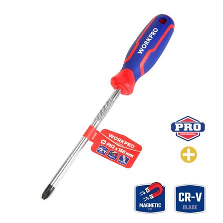 ไขควงแฉกด้าม WORKPRO PH3x150 มม._3