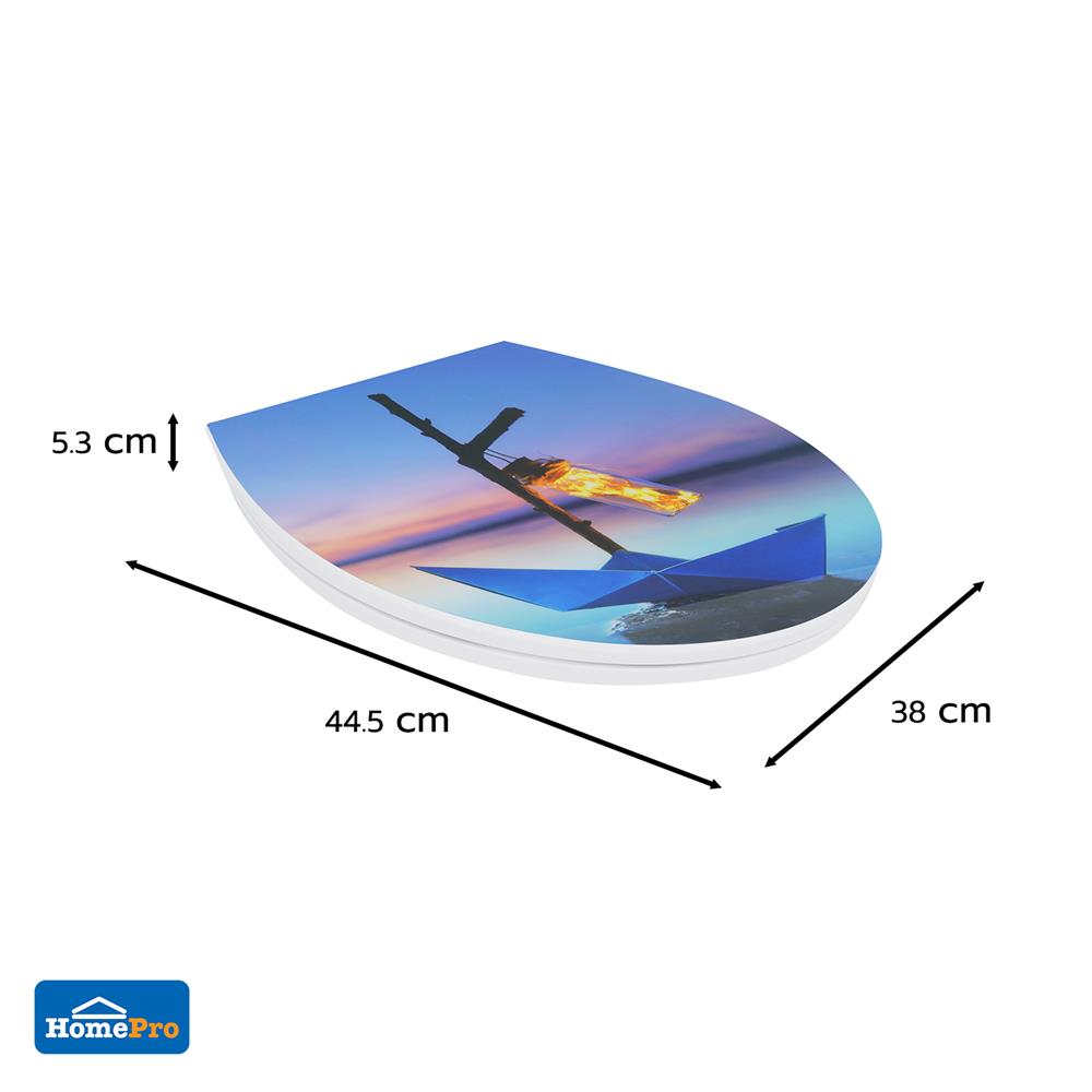 ฝารองนั่ง MOYA DUROPLAST HY-UF87-PET-4248 SEA