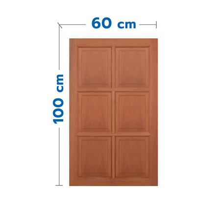 หน้าต่างไม้เนื้อแข็ง VK VK362 6 ฟัก 60x100 ซม. สีธรรมชาติ_0