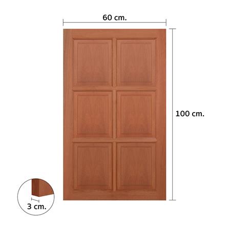 หน้าต่างไม้เนื้อแข็ง VK VK362 6 ฟัก 60x100 ซม. สีธรรมชาติ_3