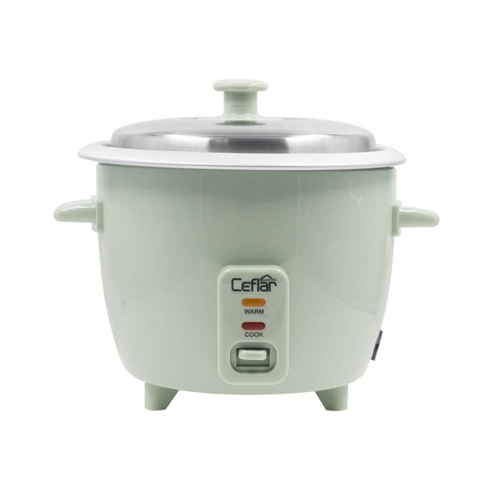 หม้อหุงข้าวธรรมดา CEFLAR CR-100 DELUXE 1 ลิตร สีเขียว