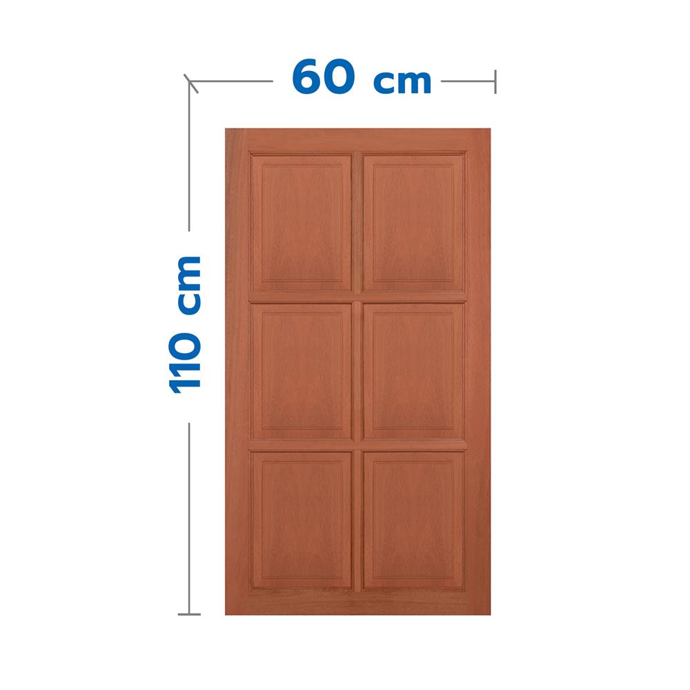 หน้าต่างไม้เนื้อแข็ง VK VK362 6 ฟัก 60x110 ซม. สีธรรมชาติ