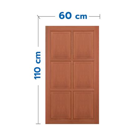 หน้าต่างไม้เนื้อแข็ง VK VK362 6 ฟัก 60x110 ซม. สีธรรมชาติ