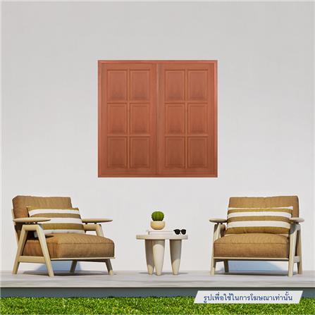 หน้าต่างไม้เนื้อแข็ง VK VK362 6 ฟัก 50x100 ซม. สีธรรมชาติ_2