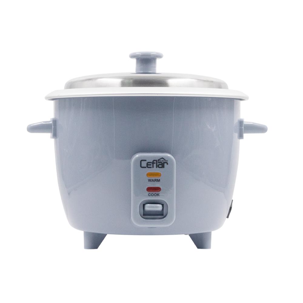 หม้อหุงข้าวธรรมดา CEFLAR CR-100 DELUXE 1 ลิตร สีฟ้า