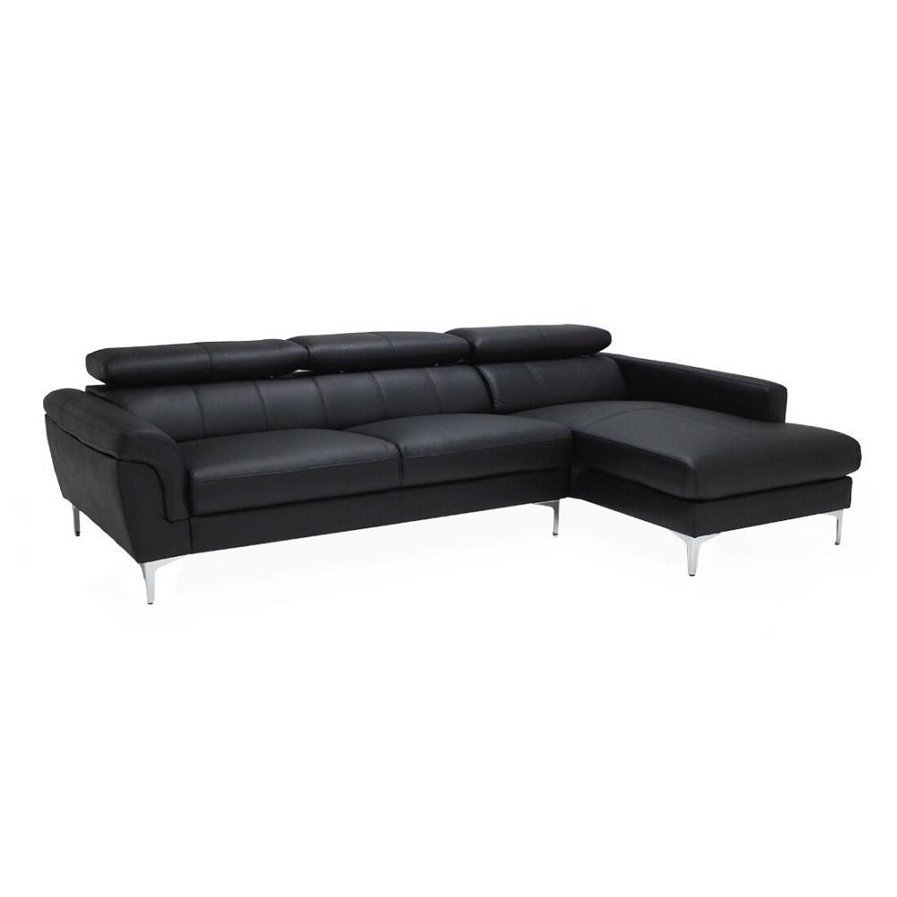 โซฟาเข้ามุมขวา SB FURNITURE GEEZER 19216825 สีดำ