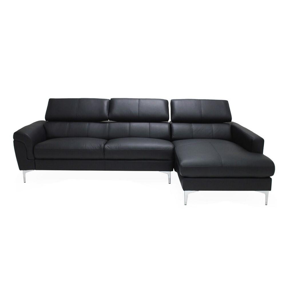 โซฟาเข้ามุมขวา SB FURNITURE GEEZER 19216825 สีดำ