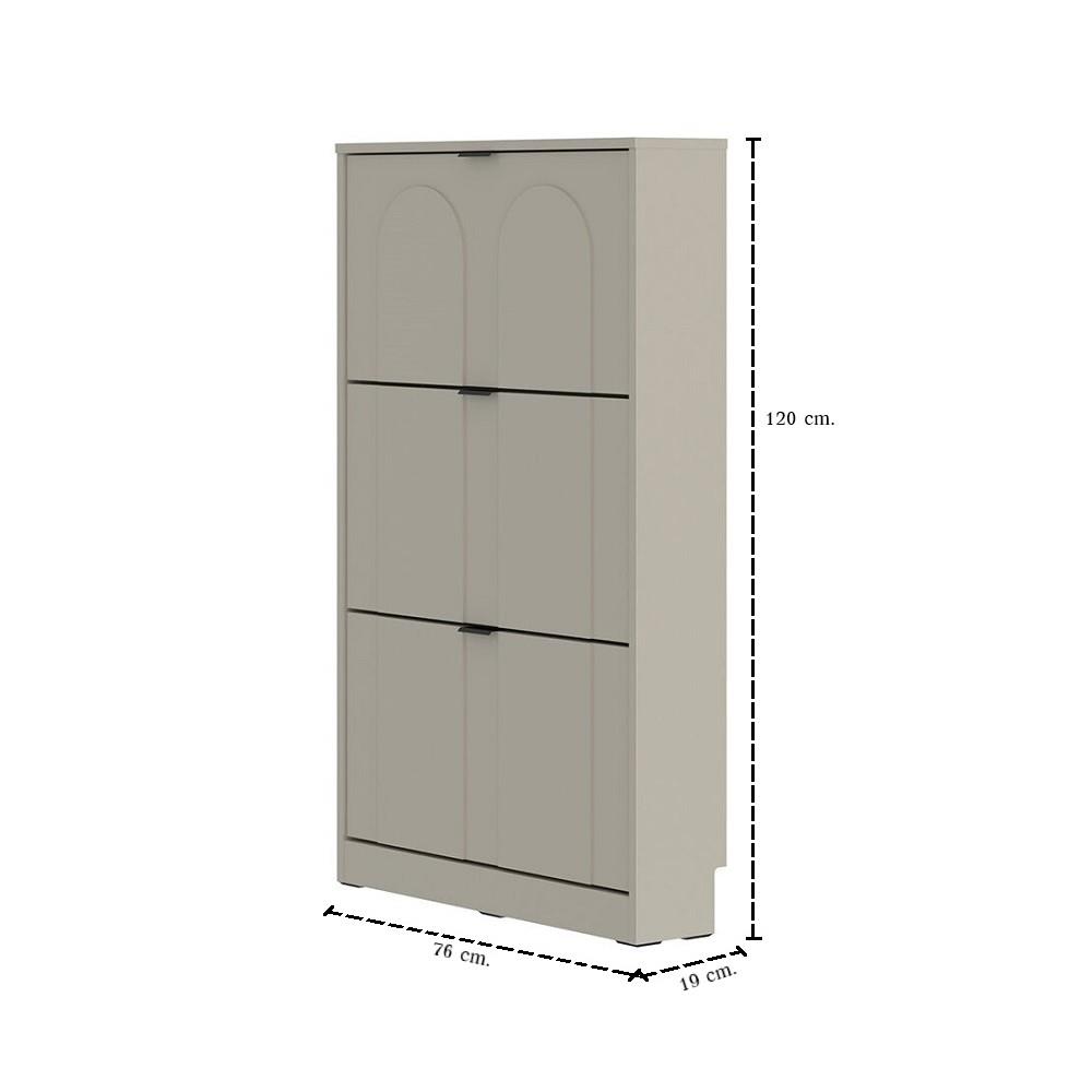 ตู้วางรองเท้า SB FURNITURE LUNETTA 19242245 76 ซม. สีครีม