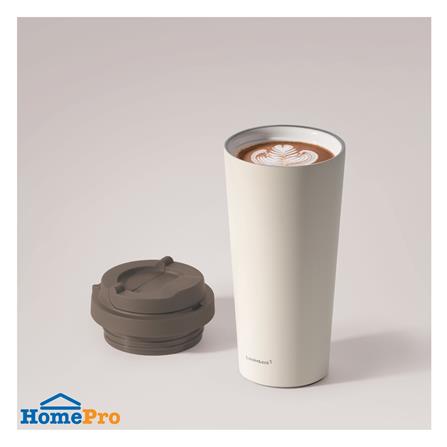 กระติกสุญญากาศ LOCKNLOCK ENERGETIC 550 มล. สีครีม/น้ำตาล_1