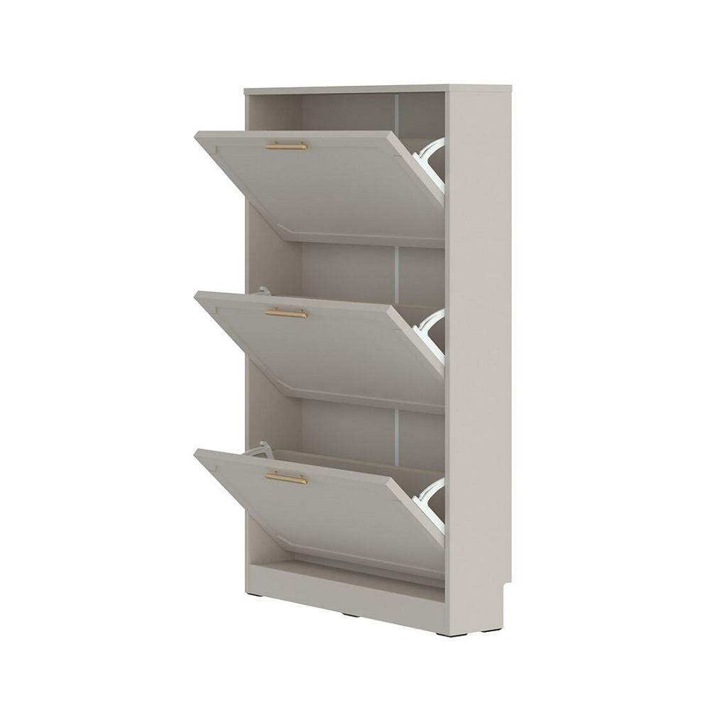 ตู้วางรองเท้า SB FURNITURE QUISTA 19242244 76 ซม. สีเทาอ่อน