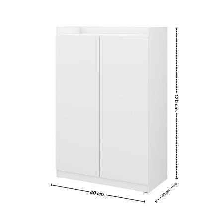 ตู้วางรองเท้า KONCEPT PURA 19237758 80 ซม. สีขาว_4