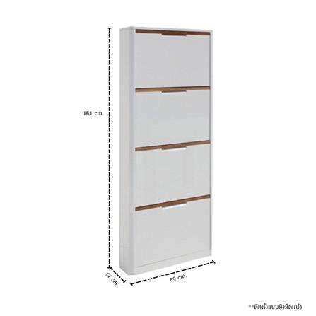 ตู้วางรองเท้า KONCEPT JEZZ 19086604 69 ซม. สีขาว_3