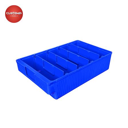 กล่องเครื่องมือใส่อะไหล่ 5 ช่อง CUSTOMAI NO.1035 สีน้ำเงิน