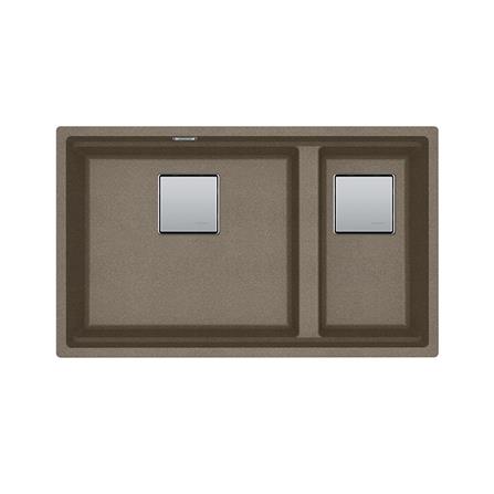 ซิงค์ฝัง 2 หลุม FRANKE KNG 120 OYSTER 76 ซม. สีน้ำตาล_0