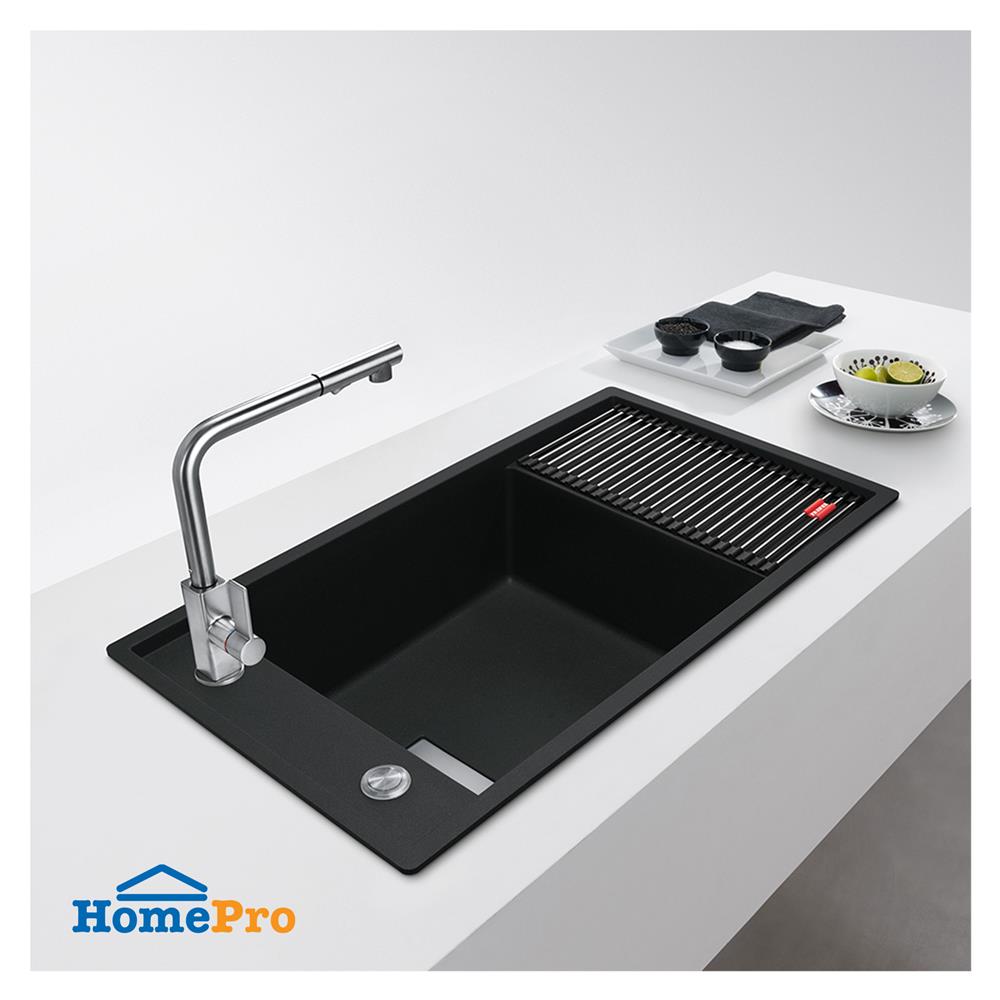 ซิงค์ฝัง 1 หลุม 1 ที่พัก FRANKE FSG 611-88 MATT BLACK 87.7 ซม. สีดำ