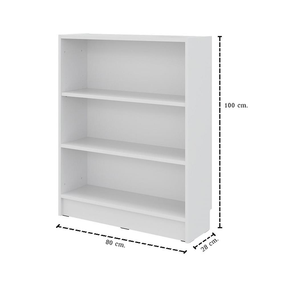 ตู้เตี้ยบานโล่ง SB FURNITURE TRIXX 19247524 80 ซม. สีขาว