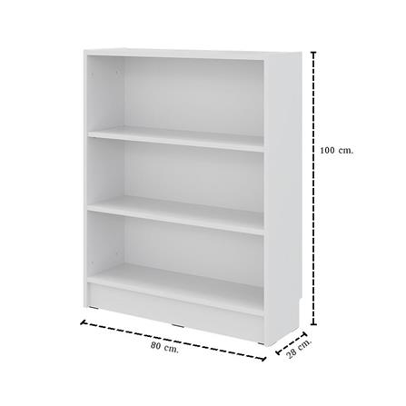 ตู้เตี้ยบานโล่ง SB FURNITURE TRIXX 19247524 80 ซม. สีขาว_3