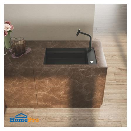 ซิงค์ฝัง 1 หลุม FRANKE KNG 110-62 MATT BLACK 76 ซม. สีดำ_3