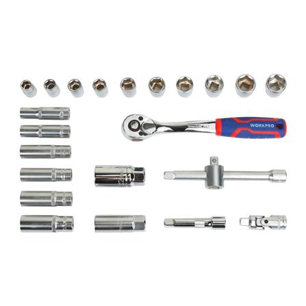 ชุดประแจซ็อกเก็ต WORKPRO 3/8นิ้ว 23 ชิ้น_0