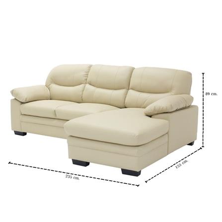 โซฟาเข้ามุมขวา SB FURNITURE LENU 19218122 สีครีม_4