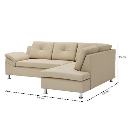 โซฟาเข้ามุมขวา SB FURNITURE RULIO 19243218 สีเบจ_4