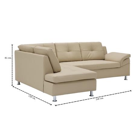 โซฟาเข้ามุมซ้าย SB FURNITURE RULIO 19243219 สีเบจ_4