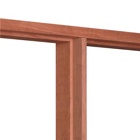 วงกบหน้าต่างไม้เบญจพรรณ 2 ช่อง VK 120x110 ซม. สีธรรมชาติ_2