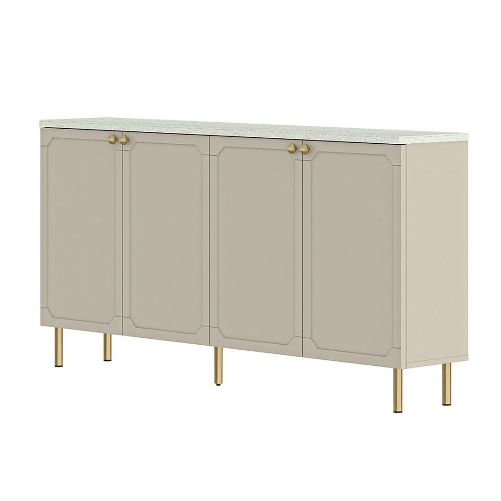 ตู้เตี้ย SB FURNITURE AELINA 19243216 160 ซม. สีครีม