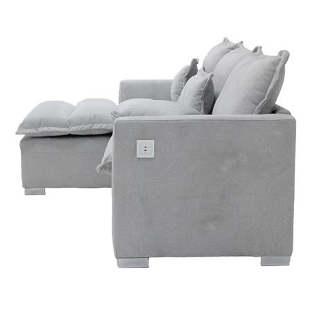 โซฟาเข้ามุมซ้าย SB FURNITURE TALIA PLUS 19236410 สีเทา_4