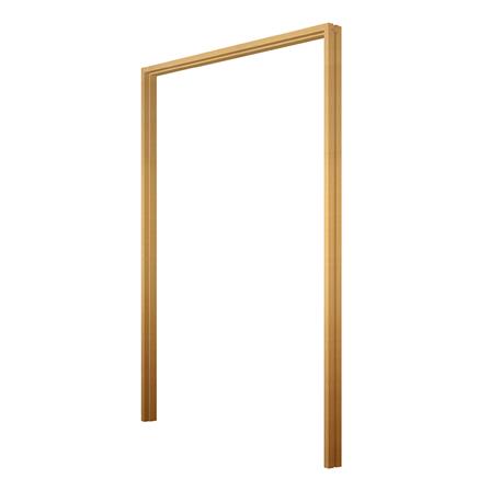 วงกบประตูไม้กาเปอร์บานคู่ VK SL0724 160x200 ซม. สีธรรมชาติ_0