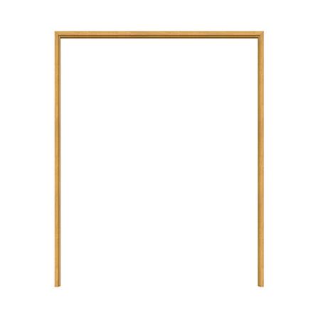 วงกบประตูไม้กาเปอร์บานคู่ VK SL0724 160x200 ซม. สีธรรมชาติ_1