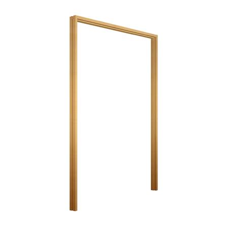 วงกบประตูไม้กาเปอร์บานคู่ VK SL0724 160x200 ซม. สีธรรมชาติ_2