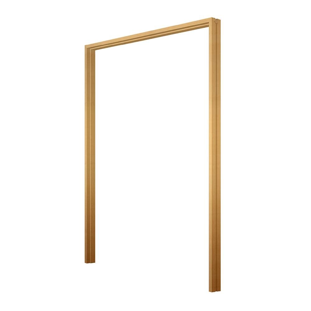 วงกบประตูไม้กาเปอร์บานคู่ VK SL0724 180x200 ซม. สีธรรมชาติ